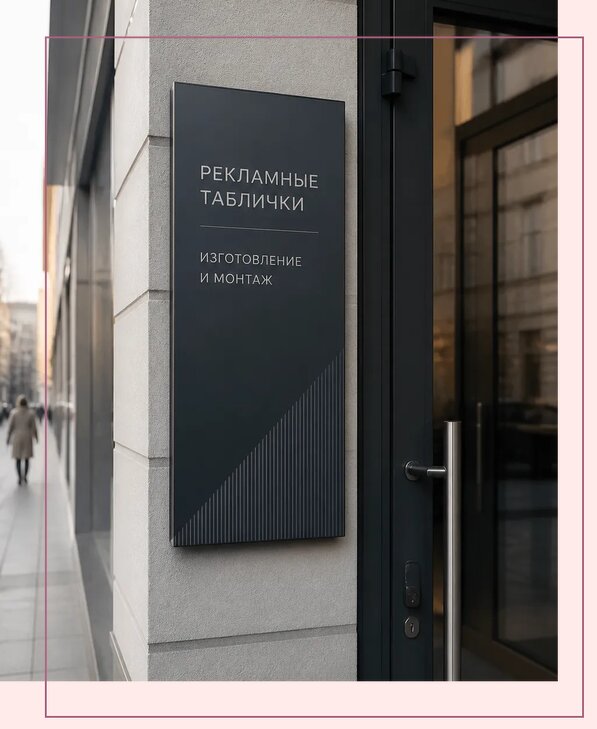 Рекламные таблички в Киселёвске по цене от 4626 р. | Аванза-Кис