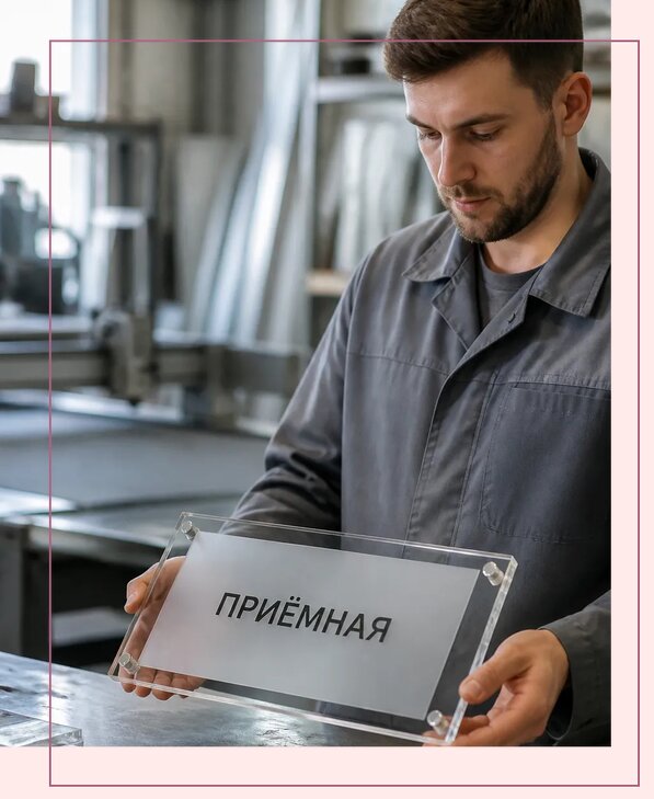 Таблички из оргстекла на заказ в Киселёвске от 4010 р. | Аванза-Кис
