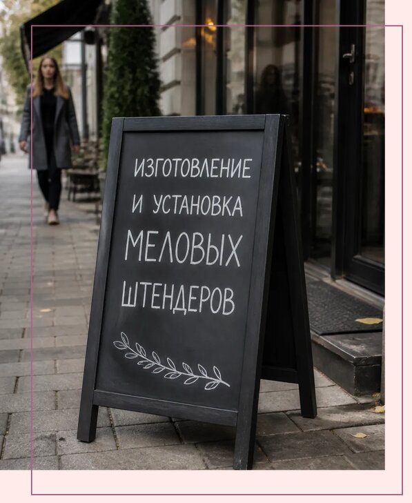 Меловые штендеры в Киселёвске по цене от 6683 р. | Аванза-Кис